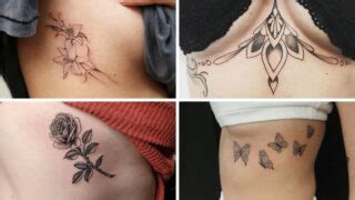 butterfly underboob tattoo|23 Under Breast Tattoo Ideas For The Bravest。